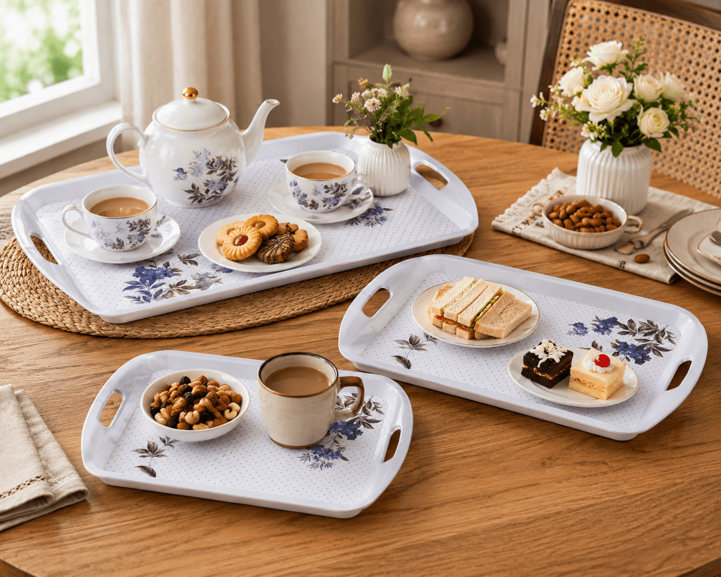 Melvio melamine tray features – break resistant dishwasher safe BPA free food grade India
